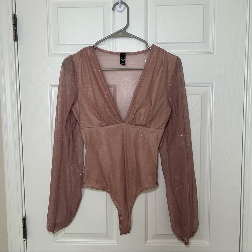 Windsor Shimmering Mauve Long Sleeve Bodysuit